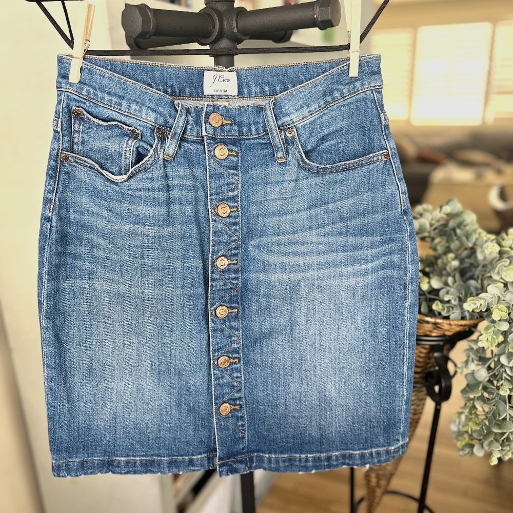 J. CREW DENIM - Button Up Skirt - Size 29